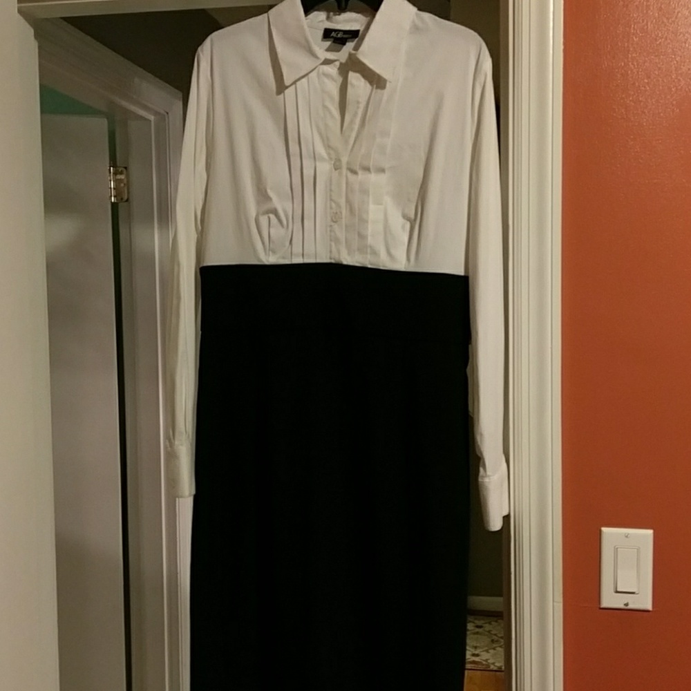 Black and White dress.